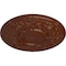 Ekena Millwork Oslo Ceiling Medallion (Canopies up to 10 1/2"), 28 1/8"OD x 1 3/4"P, Burnished Mahogany Crackle CM28OSBMC - alternate 3